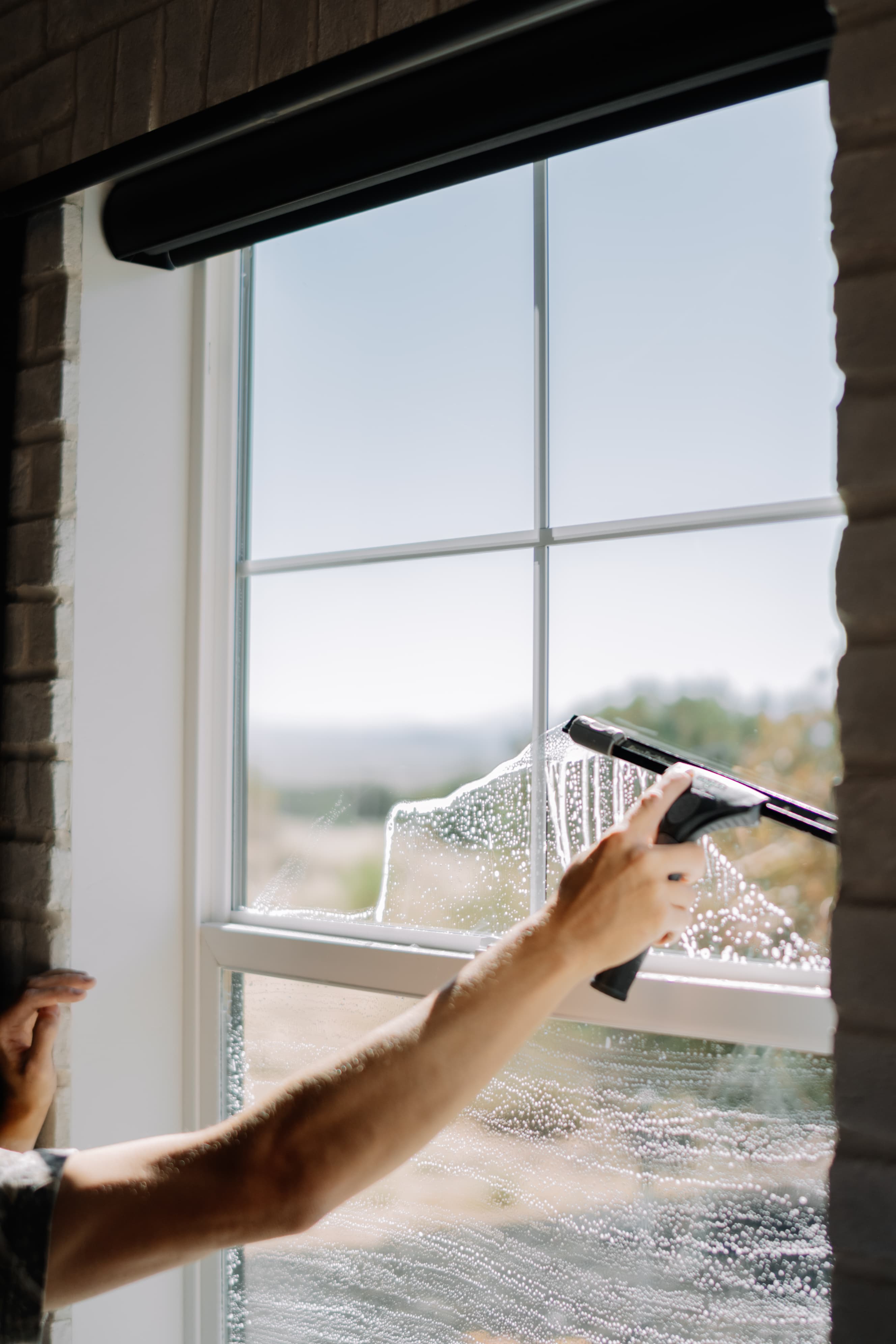 Interior window cleaning by WinPro at a St. George home — project photo coming soon